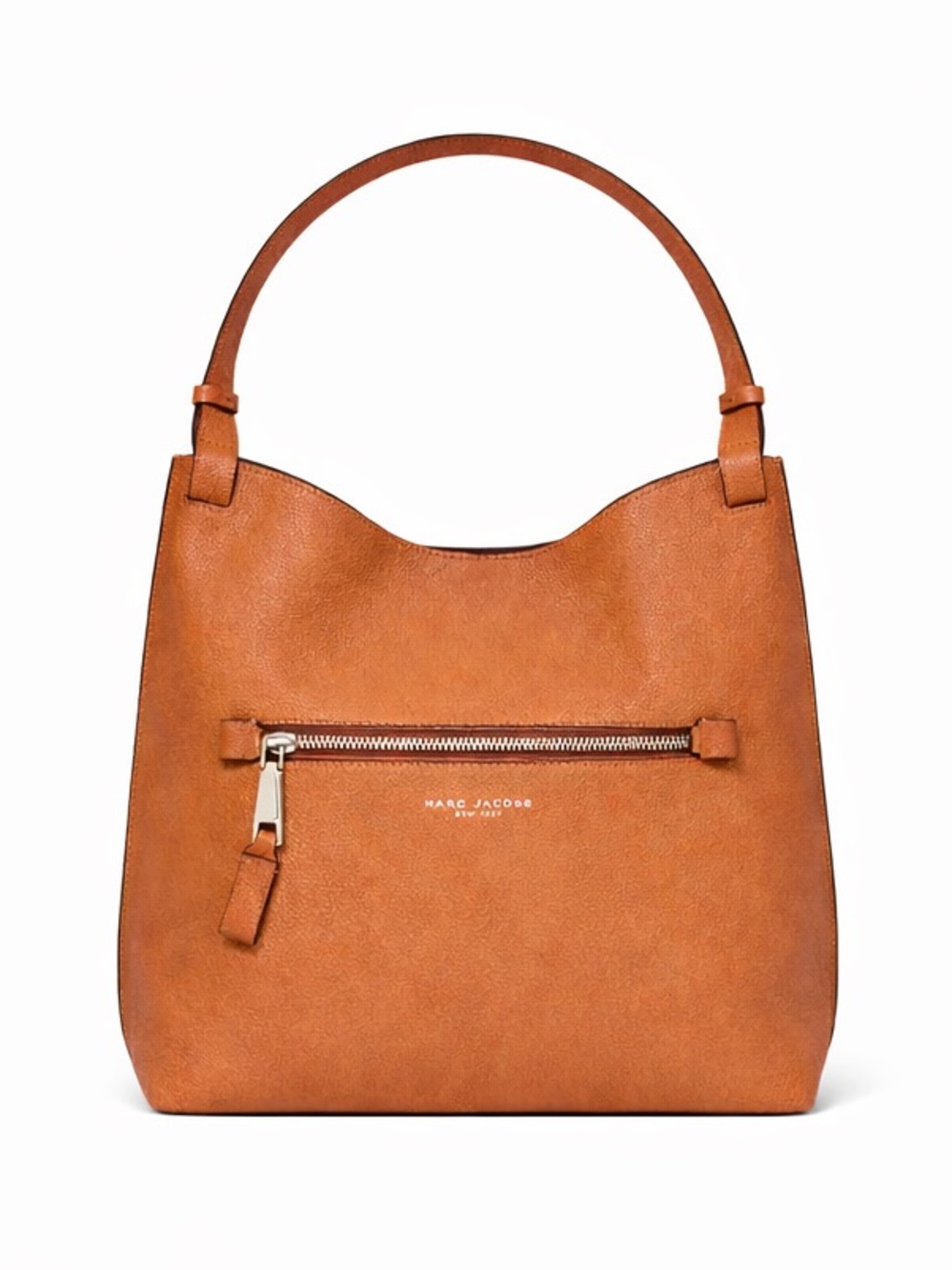 Marc Jacobs Cognac Pebbled Leather Shoulder Bag NWOT